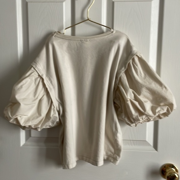 Zara girls cream colored blouse - Picture 5 of 7